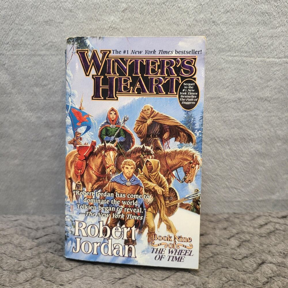 Winter's Heart Robert Jordan 2002 Tom Doherty Paperback Blue Fantasy